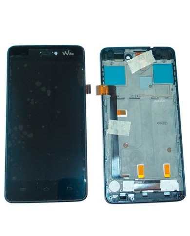 Pantalla  Wiko Highway Signs Negro Con Marco