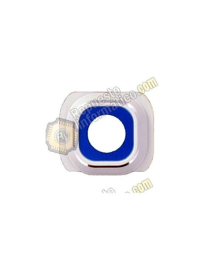 protector metalico Camara trasera Galaxy S6 blanco