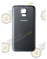 Tapa+goma Negro Original G900F Galaxy S5 (Desmontaje)