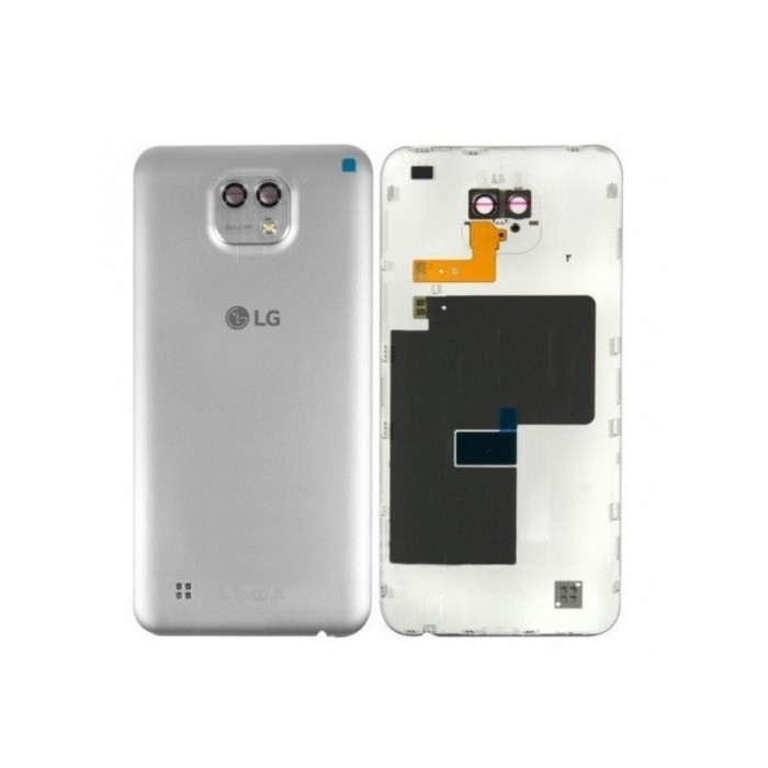 TAPA TRASERA ORIGINAL CON NFC (SWAP) LG X CAM K580 COLOR PLATA