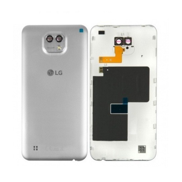 TAPA TRASERA ORIGINAL CON NFC (SWAP) LG X CAM K580 COLOR PLATA