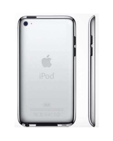 TAPA TRASERA IPOD TOUCH 4 PLATEADA