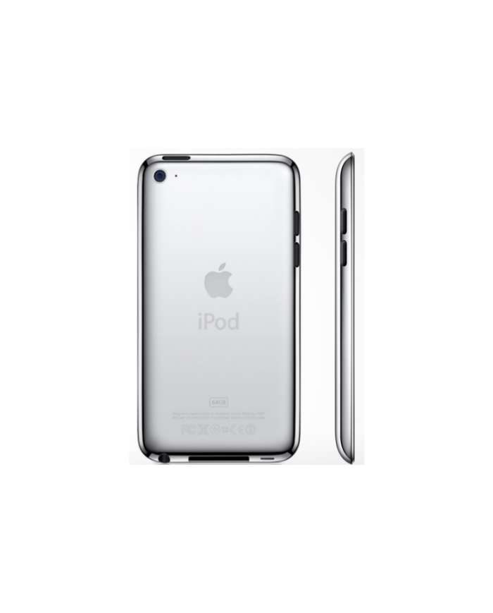 TAPA TRASERA IPOD TOUCH 4 PLATEADA