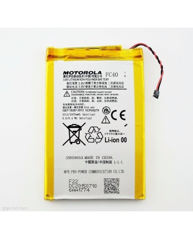 BATERIA ORIGINAL MOTOROLA MOTO G3 RECUPERADA
