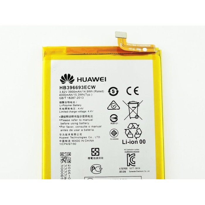 N130 Bateria HB396693ECW Para Huawei Mate 8 NXT-AL10 NXT-TL00 De 4000mAh
