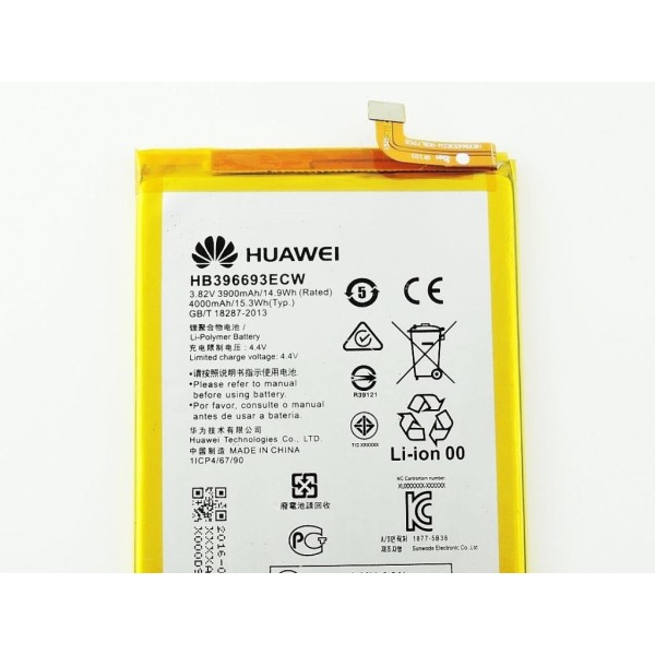N130 Bateria HB396693ECW Para Huawei Mate 8 NXT-AL10 NXT-TL00 De 4000mAh