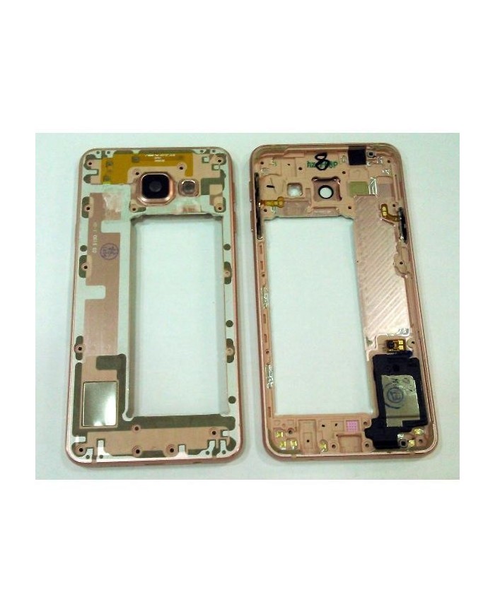 Carcasa Intermedia + Componentes Samsung Galaxy A3 2016 Remanofacturada color Rosa
