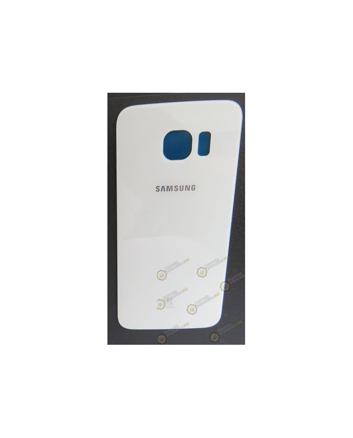 Tapa trasera de cristal Blanca Galaxy G925 (S6 Edge) desmontaje