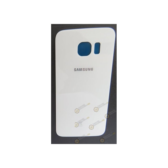 Tapa trasera de cristal Blanca Galaxy G925 (S6 Edge) desmontaje