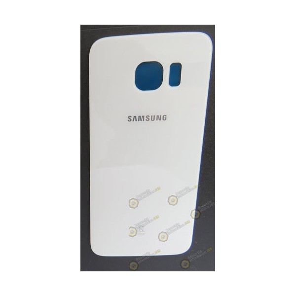 Tapa trasera de cristal Blanca Galaxy G925 (S6 Edge) desmontaje