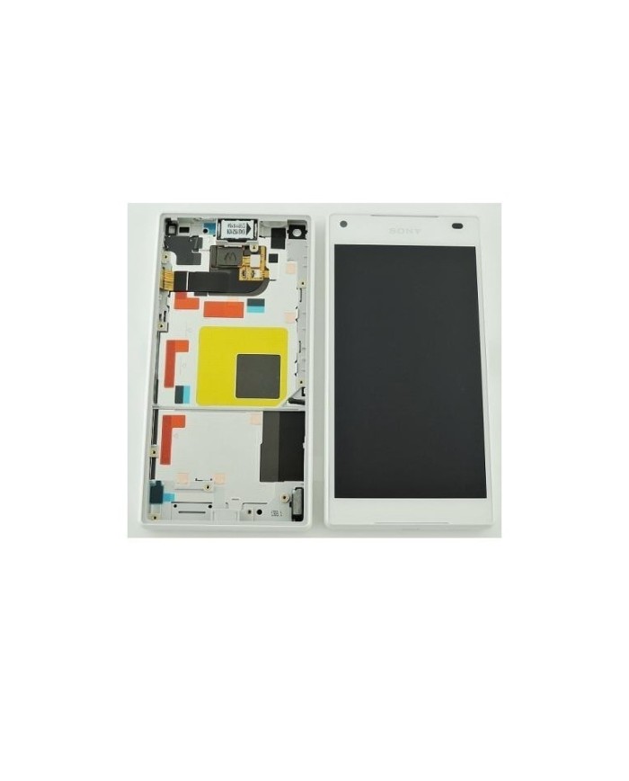 Pantalla Lcd + Tactil con Marco Original Sony Xperia Z5 Compact Blanca