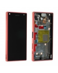 Pantalla Lcd + Tactil Con Marco Original Sony Xperia Z5 Compact Roja Recuperada