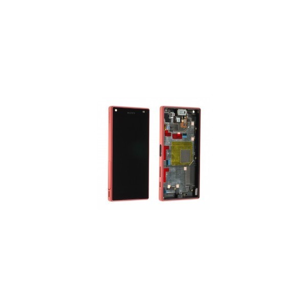 Pantalla Lcd + Tactil Con Marco Original Sony Xperia Z5 Compact Roja Recuperada