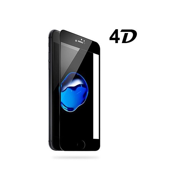 Cristal Templado 4D, Negro IPhone 8 Plus