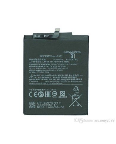 Bateria Xiaomi Redmi 6 / Redmi 6A BN37