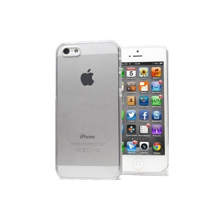 Funda Rigida Transparente IPhone 5G, 5S, 5C