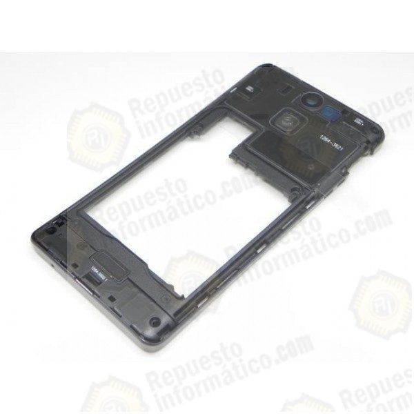 CARCASA INTERMEDIA CON LENTE DE CAMARA ORIGINAL SONY XPERIA V LT25I NEGRA