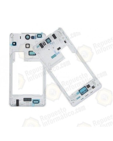 CARCASA INTERMEDIA CON LENTE DE CAMARA ORIGINAL SONY XPERIA V LT25I BLANCA