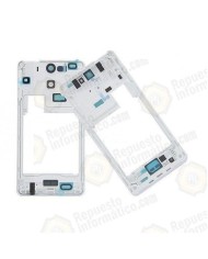 CARCASA INTERMEDIA CON LENTE DE CAMARA ORIGINAL SONY XPERIA V LT25I BLANCA
