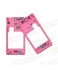 CARCASA INTERMEDIA CON LENTE DE CAMARA ORIGINAL SONY XPERIA V LT25I ROSA