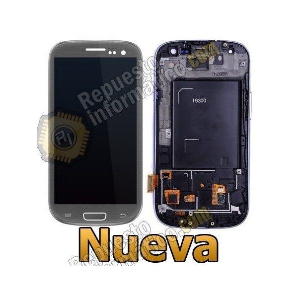 Pantalla (Lcd+tactil+marco)  Galaxy S3 i9300 Gris (directo de fabrica) 100% Testeada