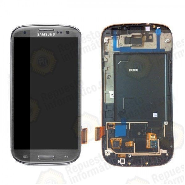 Pantalla (Lcd+tactil+marco)  Galaxy S3 i9300 Gris (directo de fabrica) 100% Testeada