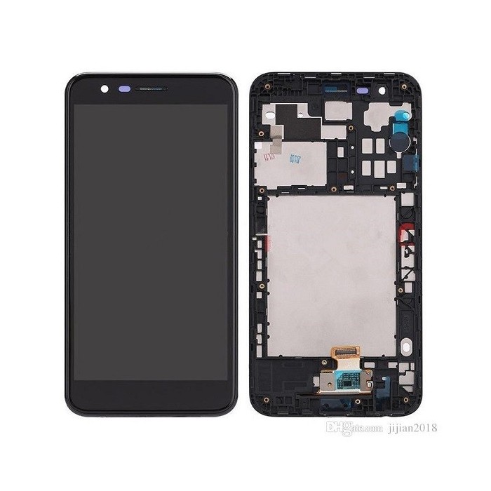 Pantalla Lcd + Tactil con Marco LG K10 2018 Negra