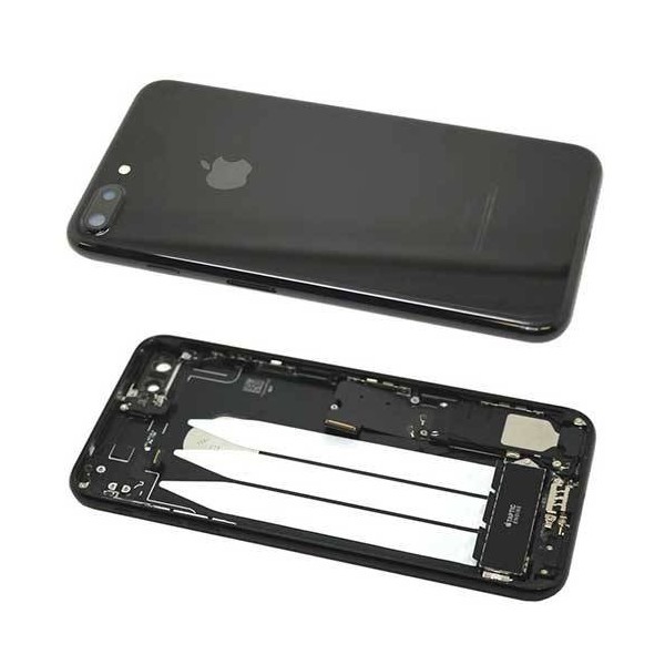 Chasis Carcasa Trasera iPhone 7 Plus con componentes Jet Black
