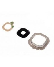 Embellecedor con Lente Camara Trasera Samsung Galaxy J5 2016 J510, J7 2016 J710 Dorado