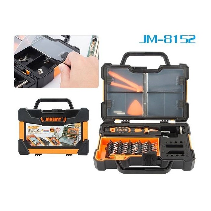 Kit de Destornilladores y Heramientas de Alta Precision para Mantenimiento Electronico JM-8152