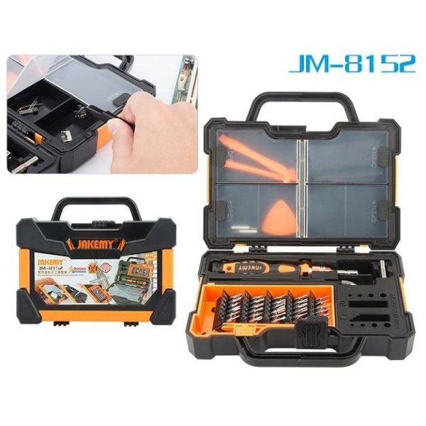 Kit de Destornilladores y Heramientas de Alta Precision para Mantenimiento Electronico JM-8152