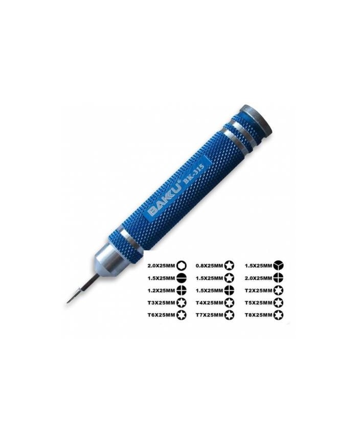 Destornillador Baku con 15 puntas BK-315