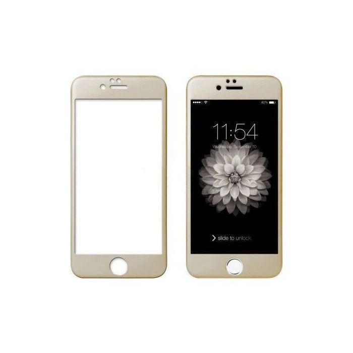 Cristal Templado 3D Dorado iPhone 6, iPhone 6S