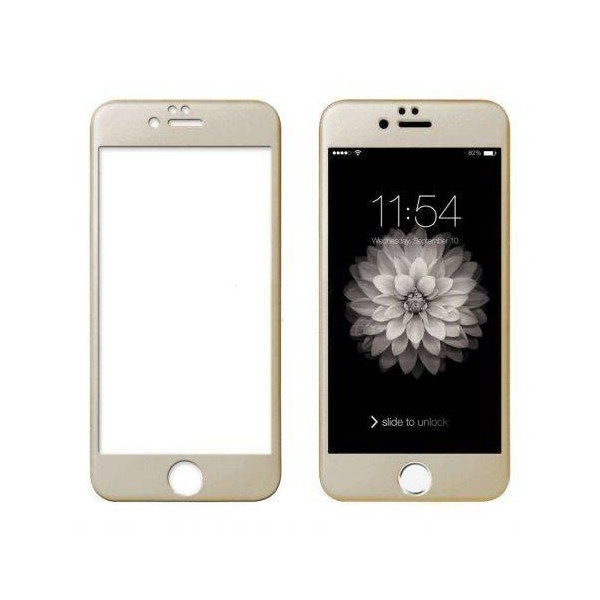 Cristal Templado 3D Dorado iPhone 6, iPhone 6S