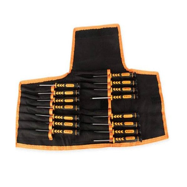 KIT de Destornilladores con 15 Piezas Jakemy + Funda Soporte