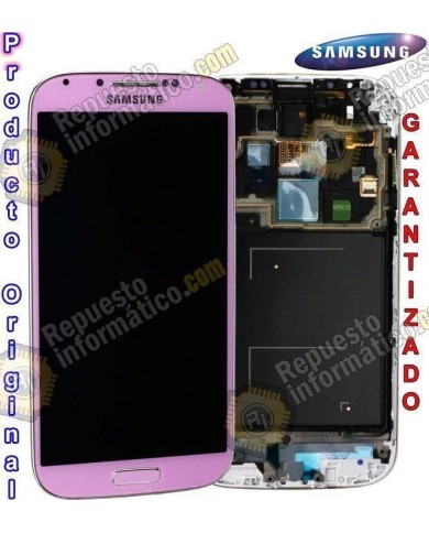 Pantalla (lcd+tÃ¡ctil+marco) Samsung Galaxy S4 Rosa i9505 Directa de FÃ¡brica