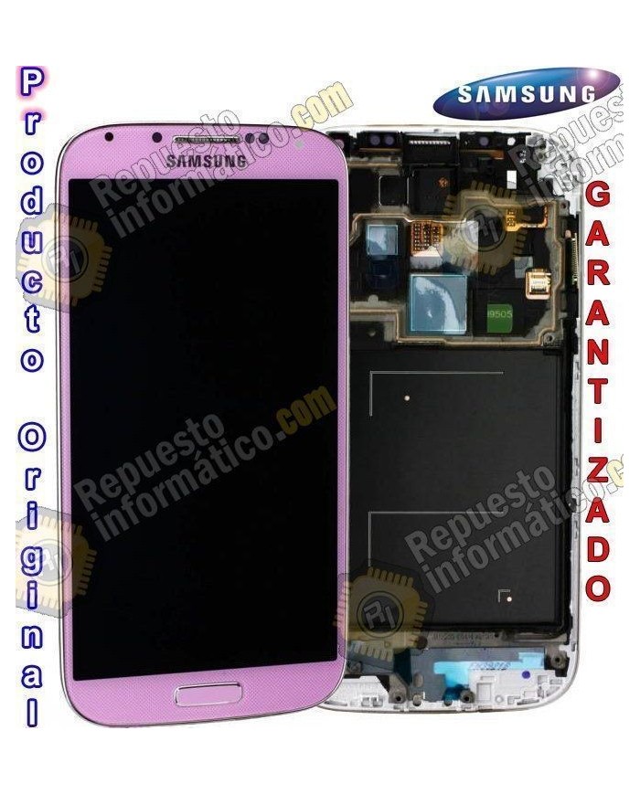 Pantalla (lcd+tÃ¡ctil+marco) Samsung Galaxy S4 Rosa i9505 Directa de FÃ¡brica