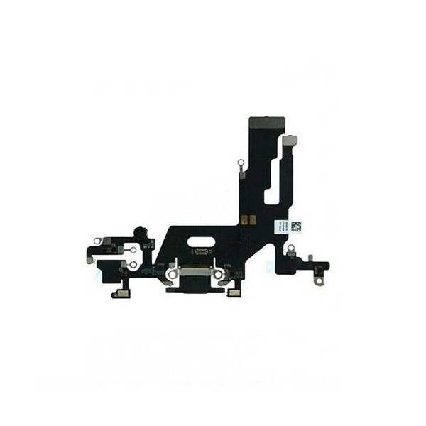 Flex Conector de Carga y Microfono iPhone 11 Negro