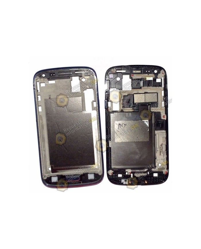 Carcasa intermedia AZUL para Samsung Galaxy Core (i8262) Usado