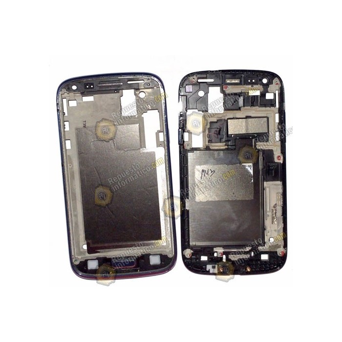 Carcasa intermedia AZUL para Samsung Galaxy Core (i8262) Usado
