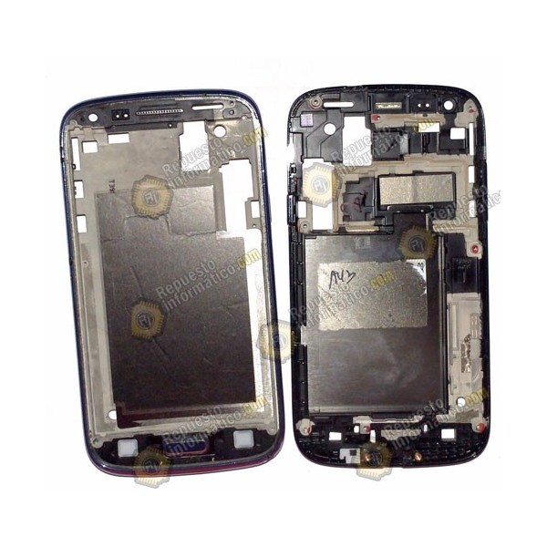 Carcasa intermedia AZUL para Samsung Galaxy Core (i8262) Usado