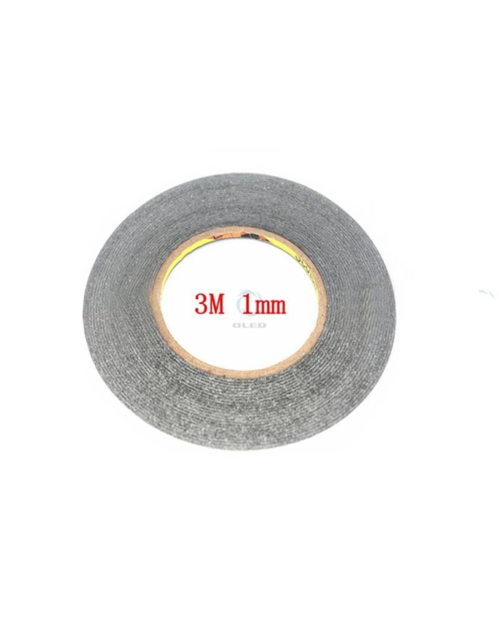 Cinta 3M Doble cara negra 1mm