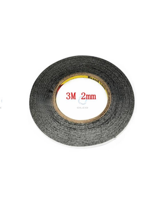 Cinta 3M Doble cara negra 2mm