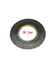 Cinta 3M Doble cara negra 2mm
