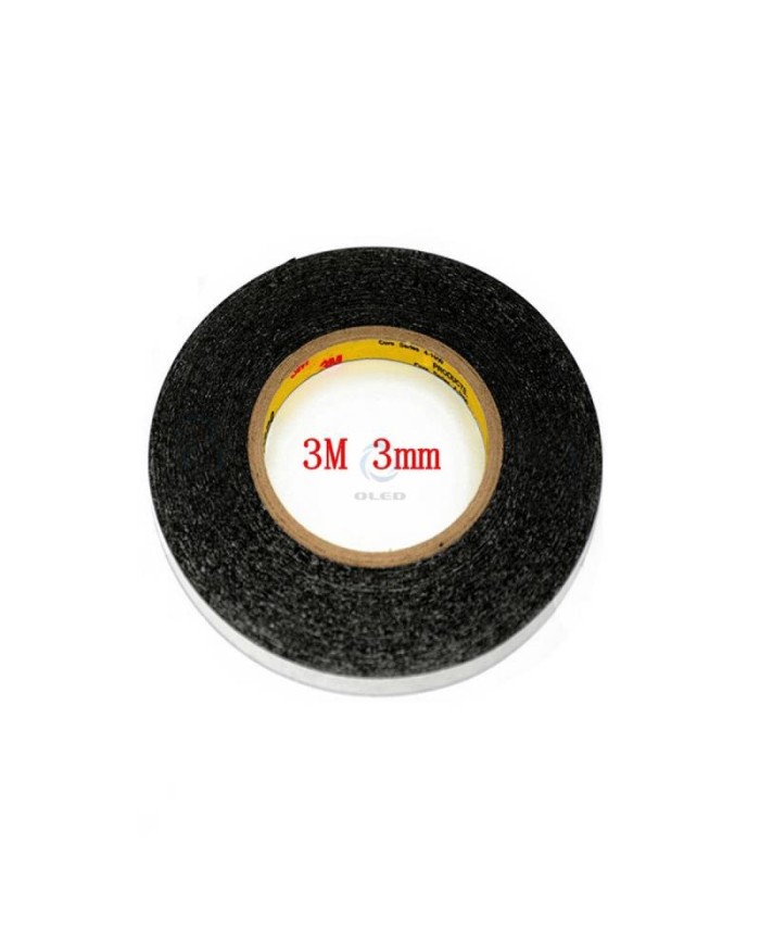 Cinta 3M Doble cara negra 3mm