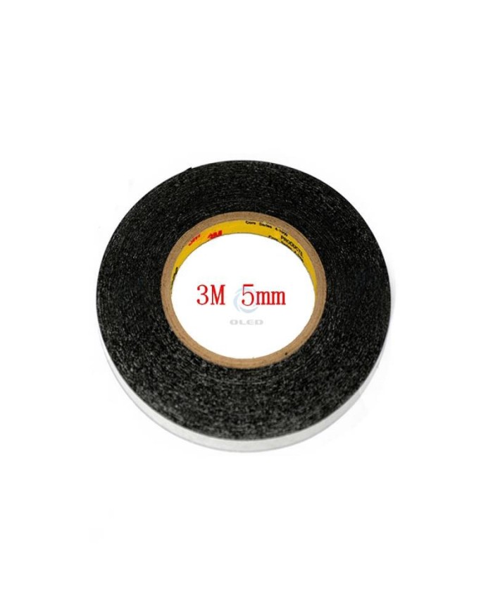 Cinta 3M Doble cara negra 3mm