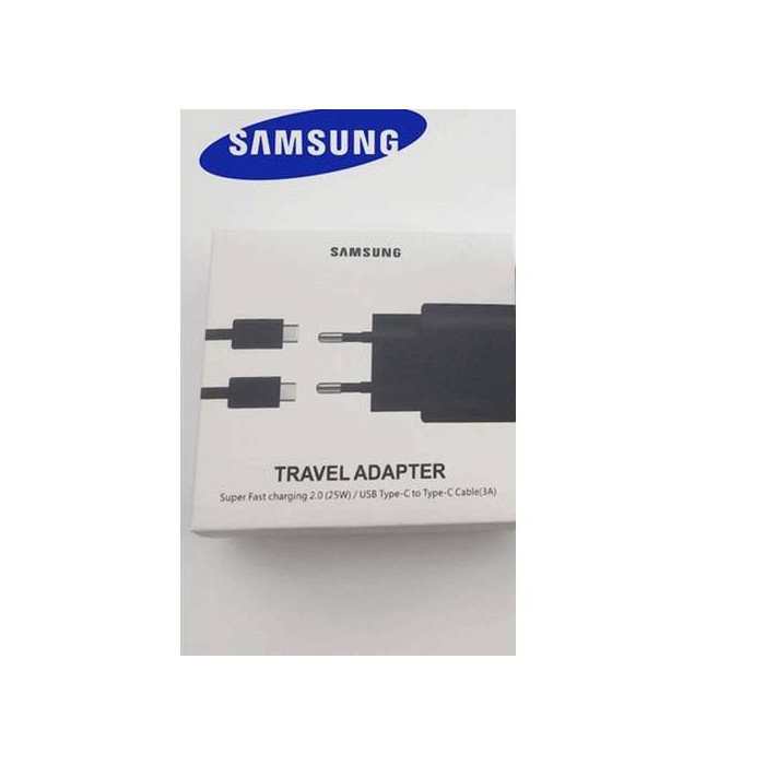 Cargador y Cable USB-C a Tipo C Original Samsung Negro