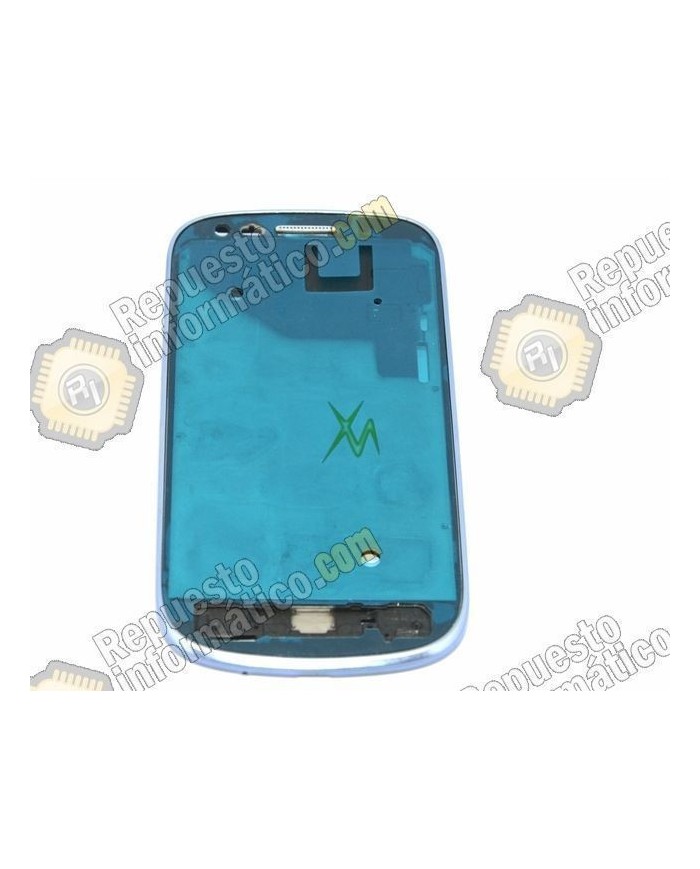Marco frontal Samsung Galaxy i8190 azul