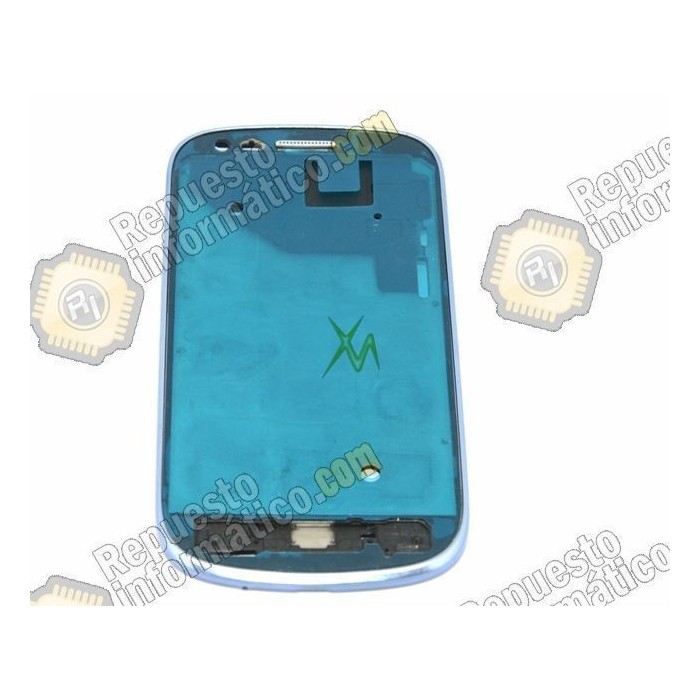 Marco frontal Samsung Galaxy i8190 azul