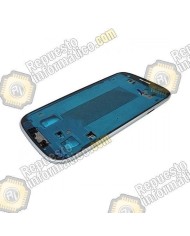 Marco frontal Samsung Galaxy i8190 para movil blanco